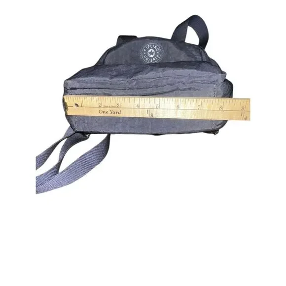 Kipling Paola deep stone gray small backpack travel school career - Picture 7 of 7